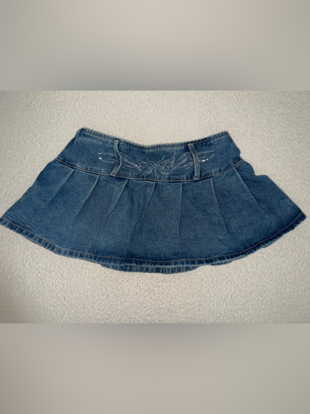 PrettyLittleThing Blue Denim Mini Skirt